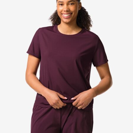 HEMA Damessportshirt bordeauxrood (bordeauxrood) | HEMA