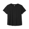 Damessportshirt zwart
