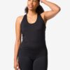 HEMA Damessporttop met ingebouwde bh light support zwart (zwart) | HEMA