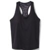 Damessporttop met ingebouwde bh light support zwart