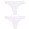 HEMA Damesstring katoen - 2 stuks wit | HEMA