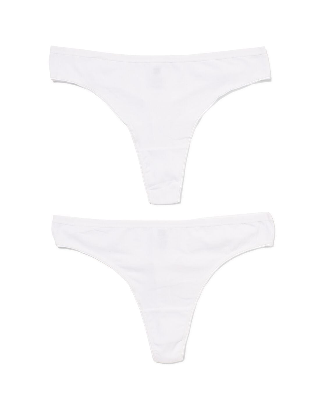 HEMA Damesstring katoen - 2 stuks wit | HEMA