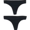 HEMA Damesstring katoen - 2 stuks zwart | HEMA