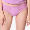 HEMA Damesstring micro met kant paars (paars) | HEMA