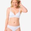 HEMA Damesstring naadloos micro wit | HEMA