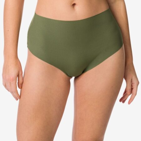 HEMA Damesstring rib donkergroen (donkergroen) | HEMA