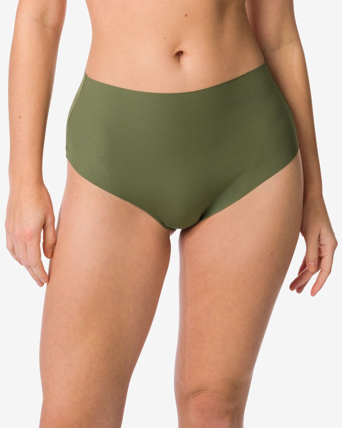 HEMA Damesstring rib donkergroen (donkergroen) | HEMA