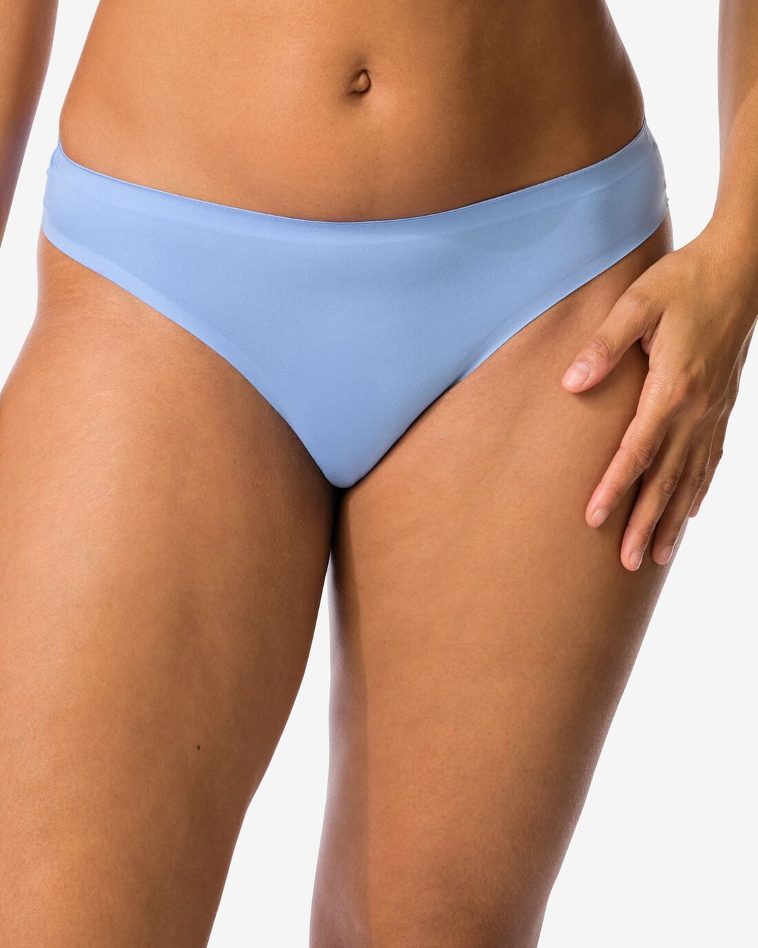 HEMA Damesstring second skin micro blauw (blauw) | HEMA