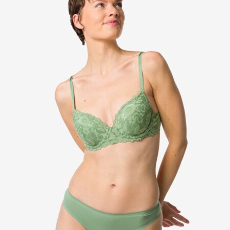 HEMA Damesstring second skin micro groen (groen) | HEMA