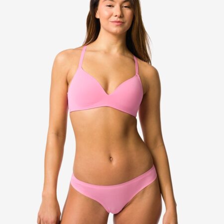 HEMA Damesstring second skin micro roze (roze) | HEMA