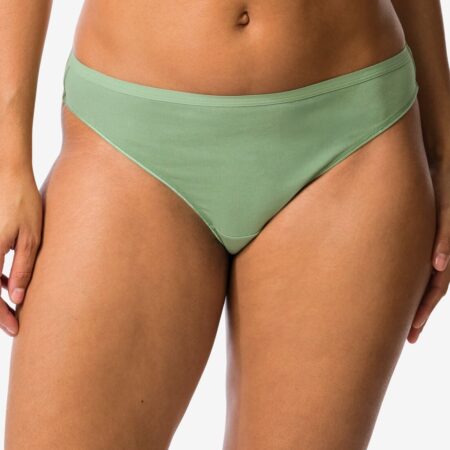 HEMA Damesstrings katoen - 2 stuks groen (groen) | HEMA