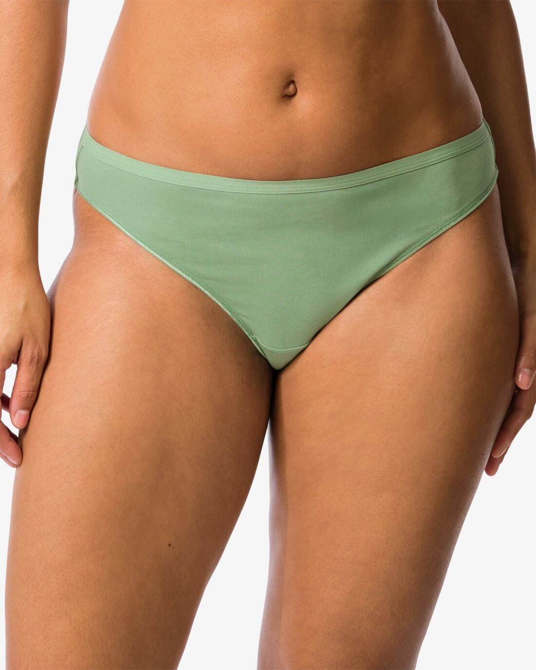 HEMA Damesstrings katoen - 2 stuks groen (groen) | HEMA