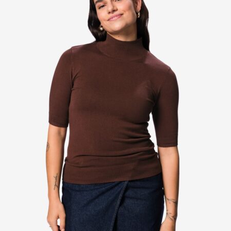 HEMA Damestrui Lily fijngebreid bruin (bruin) | HEMA