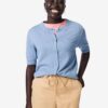 HEMA Damesvest Lila gebreid blauw (blauw) | HEMA