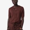 HEMA Damesvest Lila gebreid bruin (bruin) | HEMA
