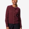 Damesvest Livia kabel bordeauxrood