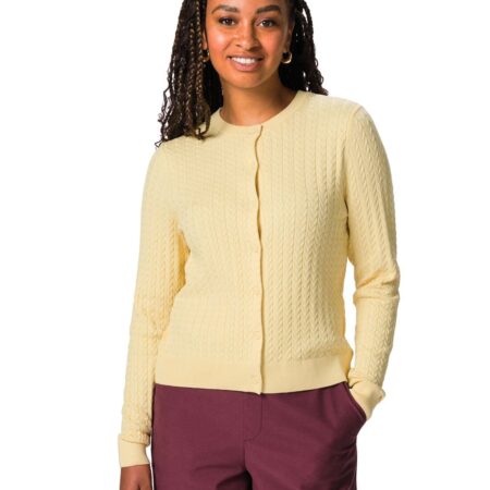 Damesvest Livia kabel geel