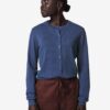 HEMA Damesvest Mae structuur blauw (blauw) | HEMA