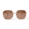 HEMA Dameszonnebril groot vierkant bruin (White) | HEMA