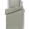 HEMA Dekbedovertrek 140x200/220cm chambray groen (groen) | HEMA