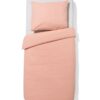 HEMA Dekbedovertrek 140x200/220cm chambray oranjerood (terra) | HEMA