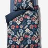 HEMA Dekbedovertrek 140x200/220cm zacht katoen bloemen blauw (blauw) | HEMA