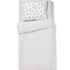 HEMA Dekbedovertrek 140x200/220cm zacht katoen bloemen (groen) | HEMA