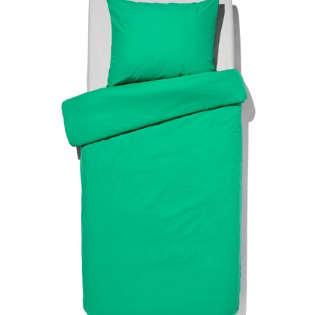 HEMA Dekbedovertrek 140x200/220cm zacht katoen groen (felgroen) | HEMA