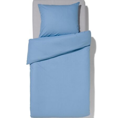HEMA Dekbedovertrek 140x200/220cm zacht katoen ijsblauw (lichtblauw) | HEMA