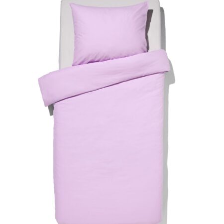 HEMA Dekbedovertrek 140x200/220cm zacht katoen lila (lila) | HEMA
