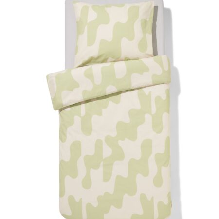 HEMA Dekbedovertrek 140x200/220cm zacht katoen organisch (groen) | HEMA