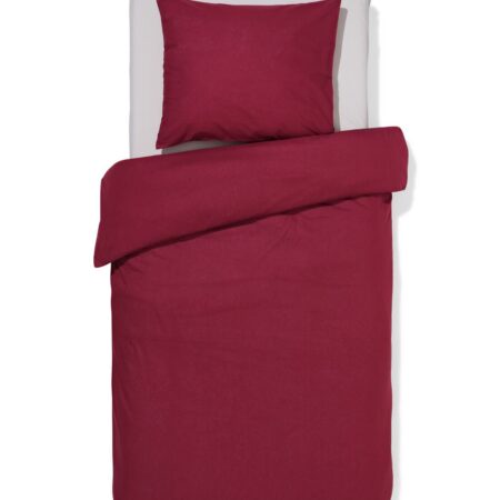 HEMA Dekbedovertrek 140x200/220cm zacht katoen rood (rood) | HEMA