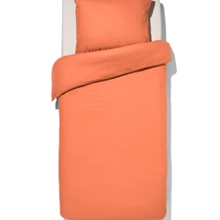 HEMA Dekbedovertrek 140x200/220cm zacht katoen sunburn (terra) | HEMA
