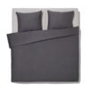 HEMA Dekbedovertrek 240x200/220cm hotel katoen percal donkergrijs (donkergrijs) | HEMA