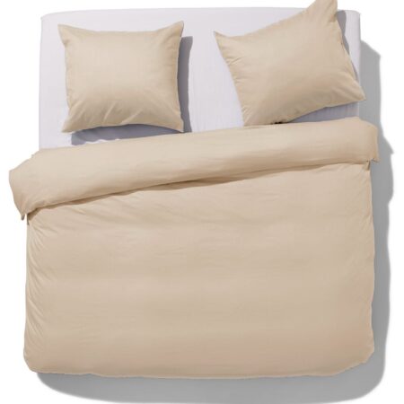 HEMA Dekbedovertrek 200x200/220cm hotel katoen percal zand (zand) | HEMA