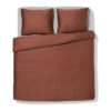 HEMA Dekbedovertrek 200x200/220cm hotel katoen satijn bruin (bruin) | HEMA
