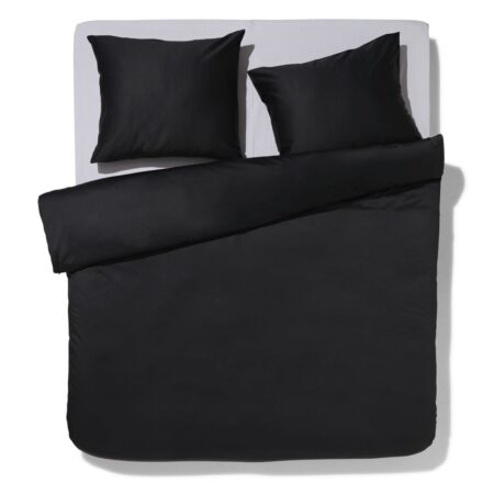 HEMA Dekbedovertrek 200x200/220cm hotel katoen satijn zwart (zwart) | HEMA