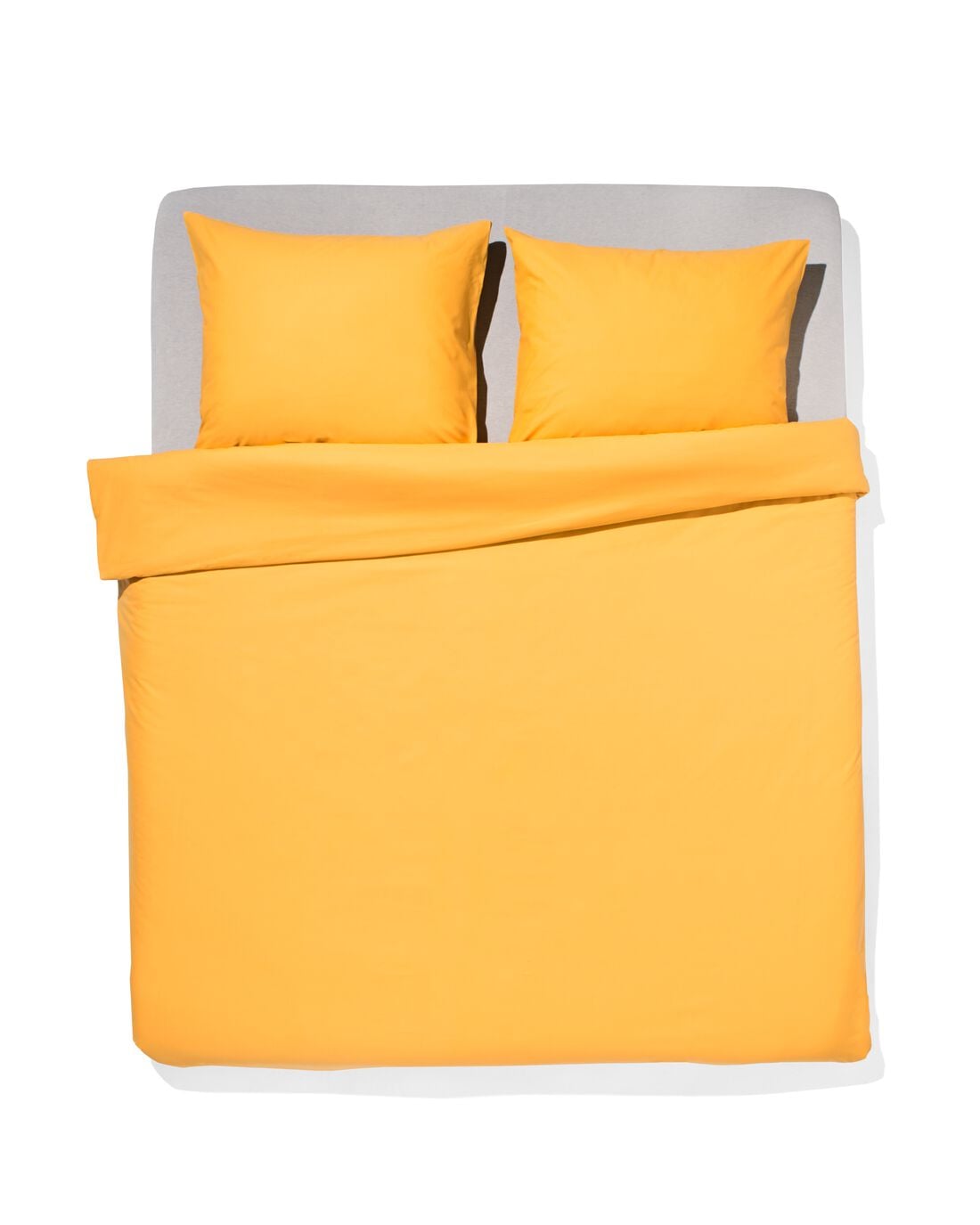 HEMA Dekbedovertrek 200x200/220cm zacht katoen geel (geel) | HEMA