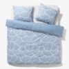 HEMA Dekbedovertrek 200x200/220cm zacht katoen schelpen blauw (blauw) | HEMA