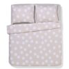 HEMA Dekbedovertrek 200x200/220cm zacht katoen stippen beige (beige) | HEMA