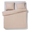 HEMA Dekbedovertrek 200x200/220cm zacht katoen taupe (taupe) | HEMA