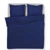 HEMA Dekbedovertrek 240x200/220cm hotel katoen percal donkerblauw (donkerblauw) | HEMA