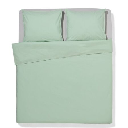 HEMA Dekbedovertrek 240x200/220cm hotel katoen percal lichtgroen (groen) | HEMA