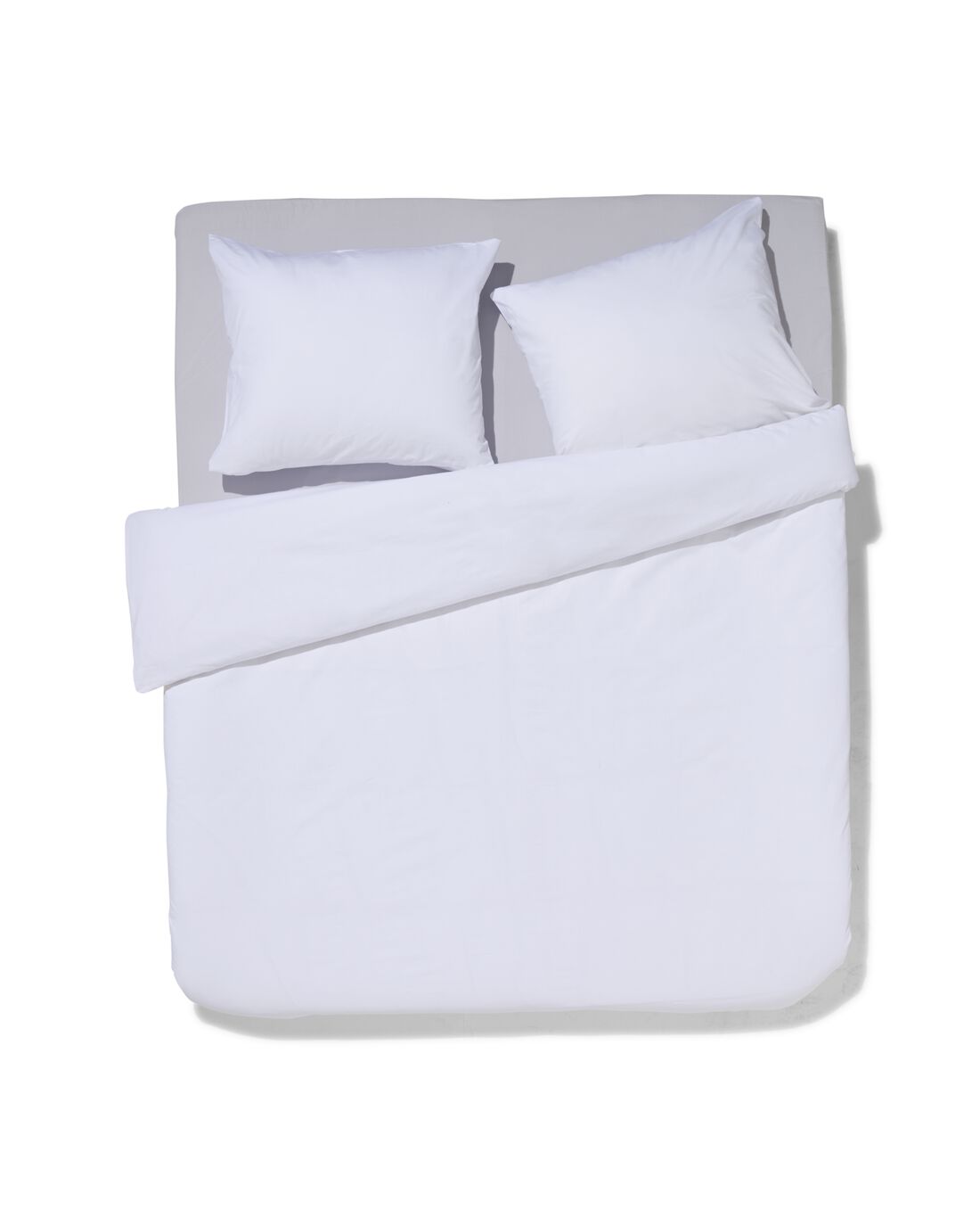 HEMA Dekbedovertrek 240x200/220cm hotel katoen percal wit (wit) | HEMA