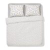 HEMA Dekbedovertrek 240x200/220cm zacht katoen bloemen (groen) | HEMA