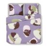 HEMA Dekbedovertrek 240x200/220cm zacht katoen bloemen (paars) | HEMA