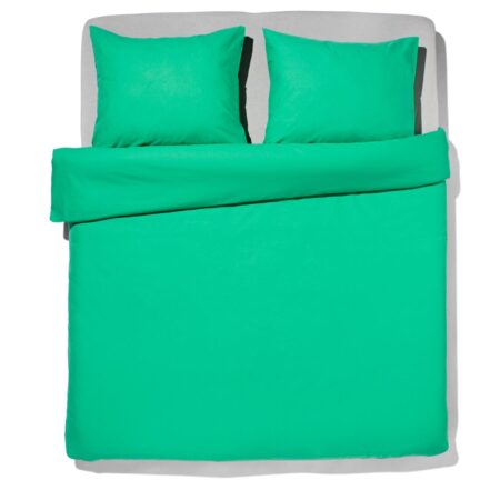 HEMA Dekbedovertrek 240x200/220cm zacht katoen groen (felgroen) | HEMA