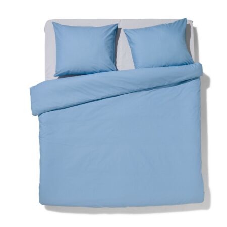 HEMA Dekbedovertrek 240x200/220cm zacht katoen ijsblauw (lichtblauw) | HEMA