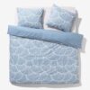HEMA Dekbedovertrek 240x200/220cm zacht katoen schelpen blauw (blauw) | HEMA