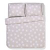 HEMA Dekbedovertrek 240x200/220cm zacht katoen stippen beige (beige) | HEMA